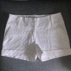 Maurice’s Cuffed White Shorts